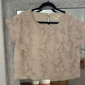 Anthropologie Maeve fur top